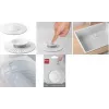 Metaltex Universal Silikon-Abflussabdeckung 2-in-1 mit Sieb und Stöpsel, Weiß 297558000