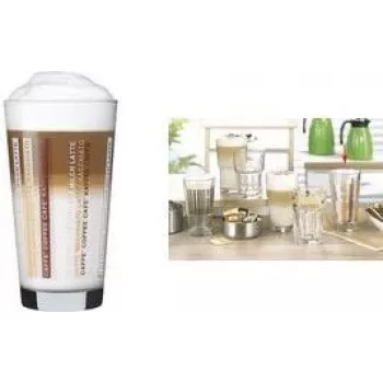 Esmeyer LINES Latte Macchiato Glas 370 ml, 12er-Set, spülmaschinenfest 410-865