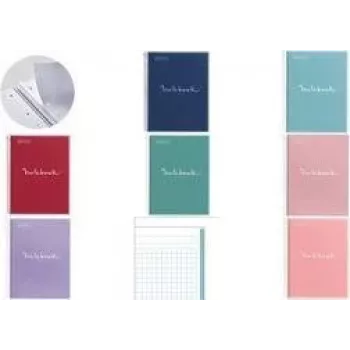 MIQUELRIUS Collegeblock Notizbuch EMOTIONS, DIN A4, Hellblau kariert, 80 Blatt, 90 g/m², 1 Stück MR46058