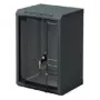 Triton 10 inch Wandgehäuse 6U 300mm tief, Glastür, Schwarz RAL 9005 RBA-06-AS3-BAX-C1