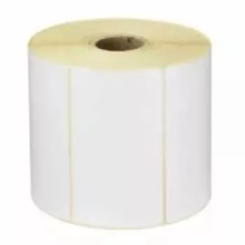 Zebra Z-Select 2000T Thermotransfer-Etikettrolle – Mattes weißes gestrichenes Papier, permanenter Acrylkleber, 25,4 x 88,9 mm, 6 Rollen x 5180 Etiketten