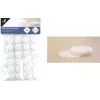 KANGARO K-5062 Selbstklebende Klett-Punkte, 20 mm, Weiß, 100 Paar