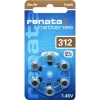 Renata ZA312 Zink-Luft Hörgerätebatterie PR41 165 mAh 1,4 V 6er-Pack ZA312.DP6 0HG