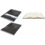 KANGARO Design Skizzenbuch A4, 80 Blatt, 140 g/m², Creme Weiß, Säurefrei, Hardcover, Schwarz K-5566