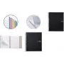 MIQUELRIUS Collegeblock Notizbuch THE ORIGINAL, DIN A5, kariert, Schwarz, 150 Blatt, 70 g/m², Doppelspiralbindung, mikroperforiert, 4-fach gelocht MR2827