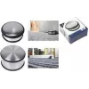 Kangaro K-11000 verchromter Metall-Türstopper, 100 mm Durchmesser, 45 mm Höhe, 1,25 kg