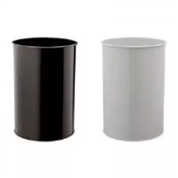 DURABLE Metall-Abfalleimer 30L Rund Schwarz 330301