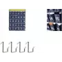 Kangaro Smartphone Wandorganizer mit 30 nummerierten Fächern, grauer Stoff, wandmontierbar (K-01501)
