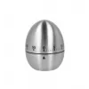 Metaltex Mechanischer Eieruhr, Eierförmig, Edelstahl, 60 Minuten, Silber 259221000