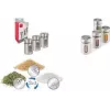 Metaltex Shake Line Gewürzstreuer-Set, 3 Teile, Glas mit Edelstahl- und Kunststoff-Drehdeckeln, je 100 ml 259851000