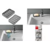 Metaltex Gravity-Soap Seifenschale, Grau, PEVA/EVA, Wendbar, 1 Stück 297019000