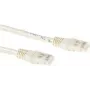 ACT Cat6a U/UTP Patchkabel, 0,25m, Elfenbein, RJ45, 10Gbps, 500MHz IB3352