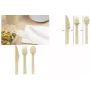 Kangaro Einweg-Holzbesteck-Set, 200 Stück, Birkenholz, 160 mm, biologisch abbaubar K-157510