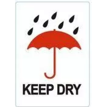 RILLPRINT KEEP DRY Permanentklebe-Warnetiketten, Weiß/Rot/Schwarz, 74 x 105 mm, 500 Etiketten pro Rolle 76960