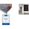 EUROPEL Economy A3 silber eloxierter Aluminium-Klapprahmen, 25 mm abgerundetes Profil, entspiegeltes PVC, Wandmontage 355093