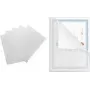 PAVO A4 Klare Genarbte PP Dokumenten-Display-Hülle, Oben & Rechts Offen, Daumenausschnitt, 0,10 mm, 1 Stück 8020638