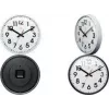 NEXTIME NXT Quarz-Wanduhr 260 mm weißes Zifferblatt schwarze Ziffern Kunststoffgehäuse 7308WI