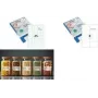 RILLPRINT Universal-Etiketten, 70 x 37 mm, transparent selbstklebend, für Tintenstrahl-, Laser-, Farblaserdrucker – 1 Packung (83212)