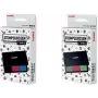 Trodat 9051 Mehrfarben-Stempelkissen, 3 Farben Schwarz/Rot/Blau, 90 x 50 mm, dokumentenechte Tinte 204097