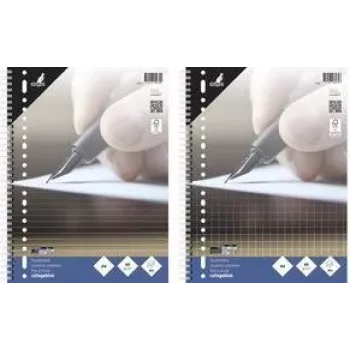 KANGARO Collegeblock A4 kariert 10 mm, 80 Blatt, 23-fach gelocht, 60 g/m², ohne Rand (K-5574)