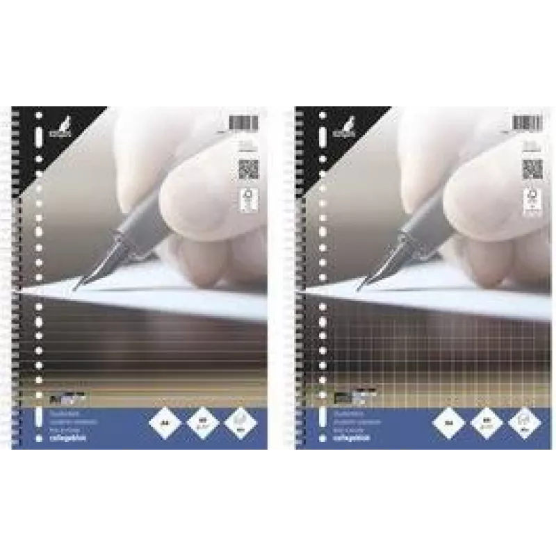 KANGARO Collegeblock A4 kariert 10 mm, 80 Blatt, 23-fach gelocht, 60 g/m², ohne Rand (K-5574)