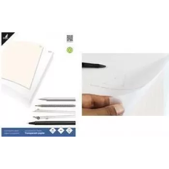 KANGARO K-770301 Transparentpapierblock DIN A3, 24 Blatt 80 g/m² + 1 Millimeterpapierblatt