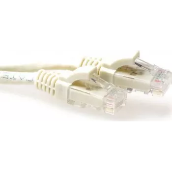ACT Elfenbein 0,25m U/UTP CAT6A Snagless RJ45 Patchkabel IB3252