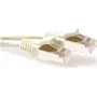 ACT Elfenbein 0,5m S/FTP CAT6A Snagless Patchkabel mit RJ45-Steckern FB6000