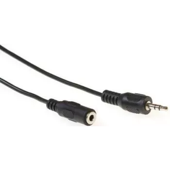 ACT AK2031 Audiokabel 5 m 3,5 mm Stecker auf Stecker Schwarz