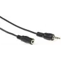 ACT AK2031 Audiokabel 5 m 3,5 mm Stecker auf Stecker Schwarz
