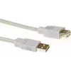 ACT SB2198 USB 2.0 Verlängerungskabel USB-A Stecker auf USB-A Buchse, 1,8 m, Elfenbein