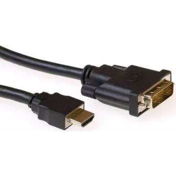 ACT AK3739 HDMI A Stecker auf DVI-D Stecker Single-Link-Konvertierungskabel 1 m Schwarz