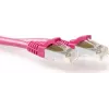 ACT Rosa 0,5m LSZH S/FTP CAT6A Snagless RJ45 Patchkabel (FB8800)