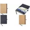 KANGARO K-552341 A5 Notizbuch mit Kork-Hardcover, 96 liniierte Blätter, Chamois 80 g/m²