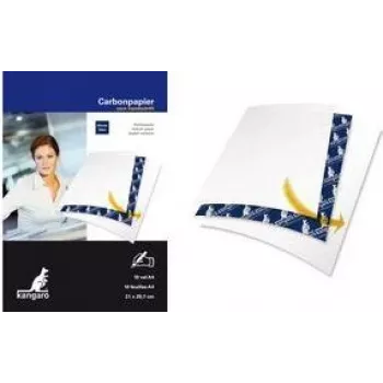 KANGARO Kohlepapier DIN A4, 100 Blatt, Blau, 210 x 297 mm, Manuelles Handschreiben K-7800478