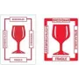 RILLPRINT 76810 Zerbrechliche Warnetiketten, Permanentklebend, Weiß/Rot, 74 x 105 mm, 500 Etiketten pro Rolle