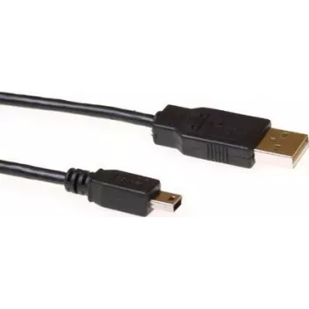 ACT SB2413 USB 2.0 Kabel 3 m USB-A Stecker auf Mini-USB B Stecker Schwarz