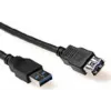 ACT SB3040 USB 2.0 Verlängerungskabel 0,5m USB-A Stecker auf USB-A Buchse Schwarz