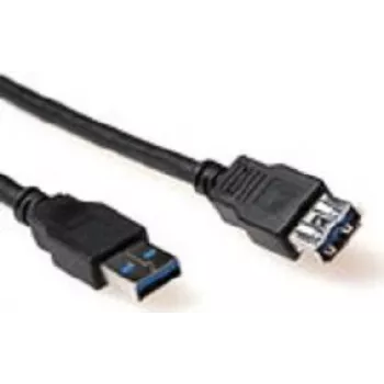 ACT SB3040 USB 2.0 Verlängerungskabel 0,5m USB-A Stecker auf USB-A Buchse Schwarz