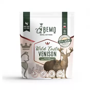 BEMO Cat Wild Taste Wildfleisch - Trockenfutter für Katzen - 2,5 kg