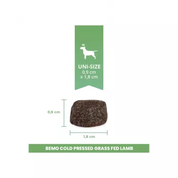 BEMO Kaltgepresstes Trockenfutter für Hunde mit Lammfleisch von grasgefütterten Schafen 1kg