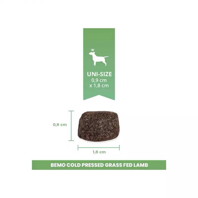 BEMO Kaltgepresstes Lamm aus Weidehaltung - Trockenfutter für Hunde - 3kg