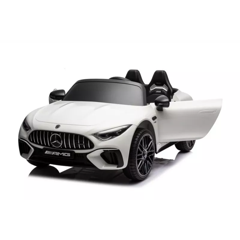 LEAN CARS Mercedes AMG SL63 batteriebetriebenes Aufsitzauto Weiß