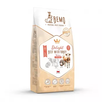 BEMO Delight Rind mit Truthahn Trockenfutter für Hunde 15kg