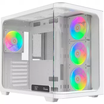 Ocypus Iota C70 Curve ARGB Digital Weiß 270° Panorama-Glas Mid-Tower PC-Gehäuse