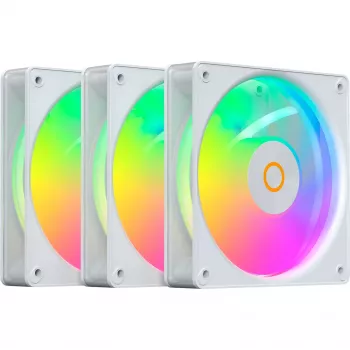 OCYPUS Gamma F12 Elite ARGB Weiß 3er-Pack 120 mm Gehäuselüfter