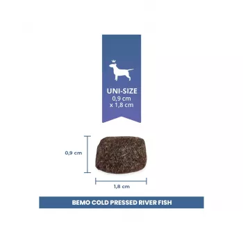 BEMO Kaltgepresstes Flussfisch Mono Trockenfutter für Hunde 1kg