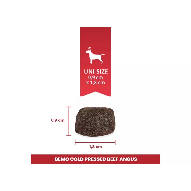 BEMO Kaltgepresstes Rind Angus Mono Trockenfutter für Hunde 3kg