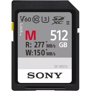Sony M-Series SDXC 512GB UHS-II Speicherkarte, C10, U3, V60 (SFM512.SYM)