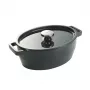 Pyrex Gusseisen-Bräter oval 5,8L grau 33x25cm